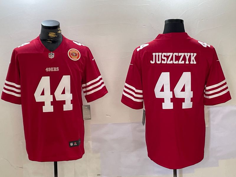 Men San Francisco 49ers #44 Juszczyk Red 2024 Nike Vapor Limited NFL Jersey style 4->kansas city chiefs->NFL Jersey